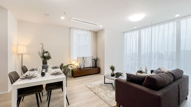 ワールドシティタワーズの居間・リビング