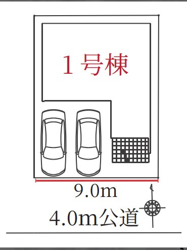 【完成】名古屋市南区神松町2丁目の区画図|全体区画数｜全1棟 ◆駐車2台可能！(但し、車種による) ◎まずは、お気軽にお問い合わせください。現地を案内しながら周辺環境も見て頂けます。