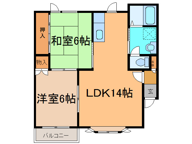サニーハイツ（西23条）の間取り
