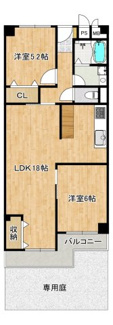 【間取り】 | エバーグリーン第2住吉