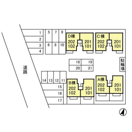 ルミエール大友　の区画図|当社、チルホームのHPもご覧ください(^^)/物件情報多数♪
