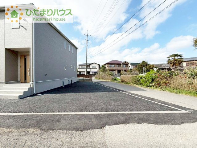 【駐車場】 | 龍ケ崎市川余郷第1　新築戸建 | カースペースは2台分確保!(^^)!