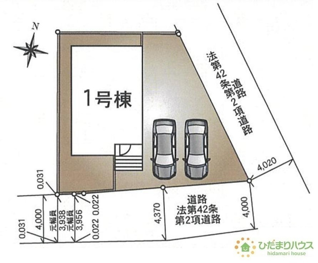 【区画図】 | 龍ケ崎市川余郷第1　新築戸建 | 角地につき日当たり・風通し良好です☆