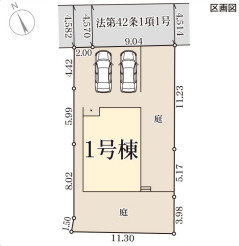 リーブルガーデン南丹市園部町城南町の区画図