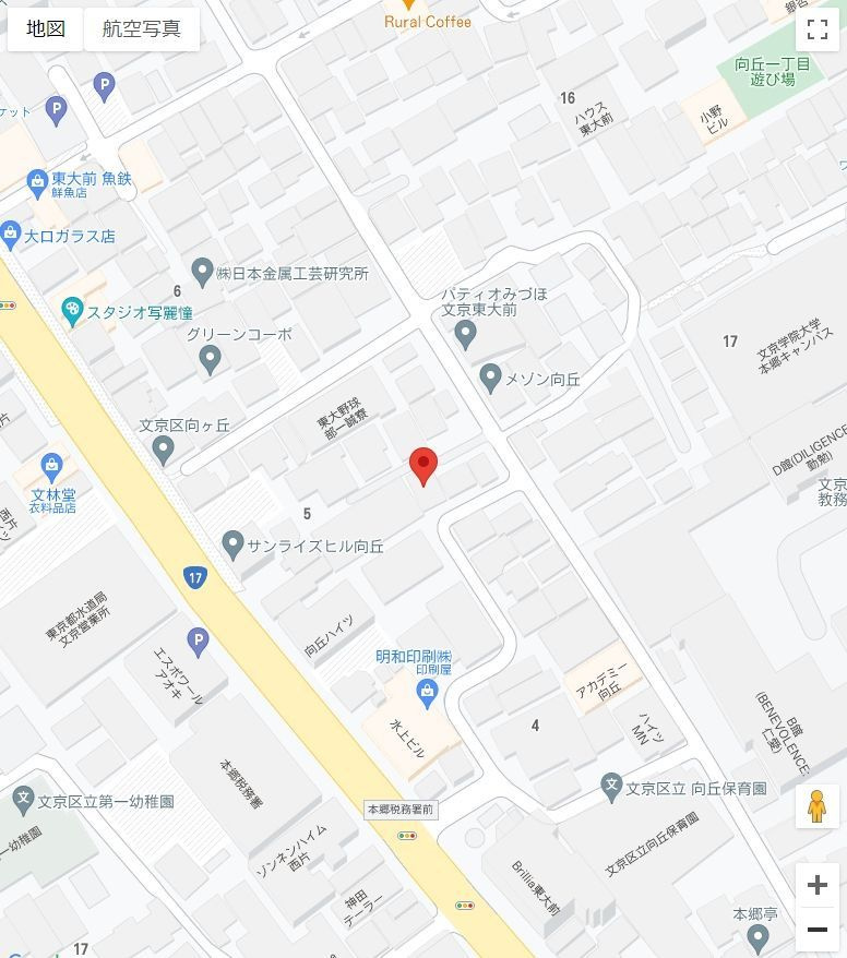 向丘・旬創館の地図|向丘・旬創館