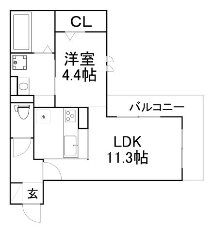 【間取り】 | Blancheur関目