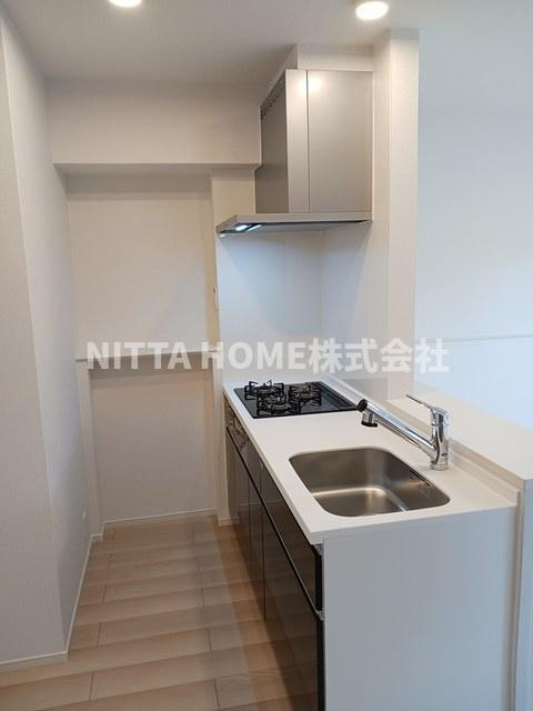 ティープラント飛鳥のキッチン|３口コンロのカウンターキッチン付き♪