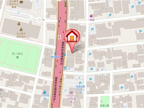 Branche城西の地図