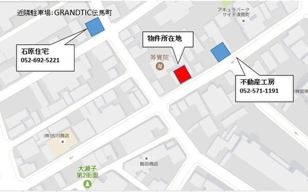 Grandtic伝馬町の地図