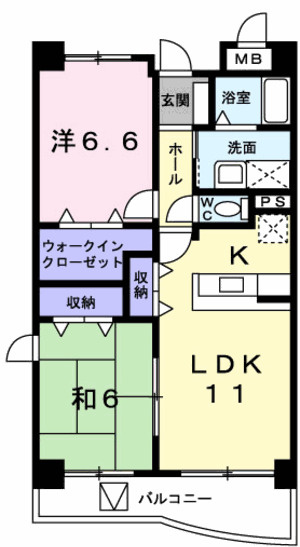 ラルジュ・ロジュマンの間取り|間取図