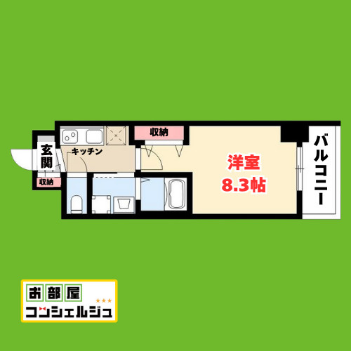 エステムコート名古屋今池アーバンゲートの間取り