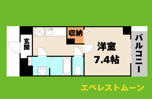 ウェルシー亀島の間取り