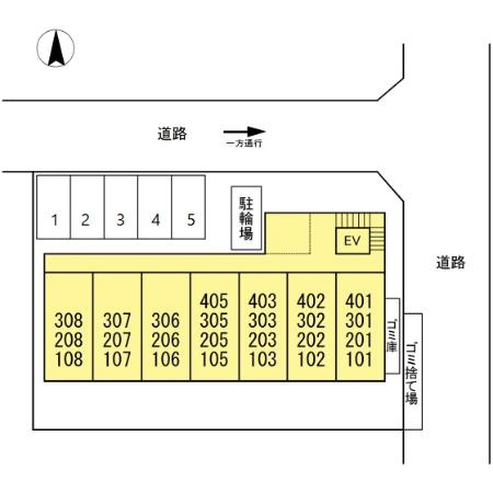 ウェルシー亀島の区画図
