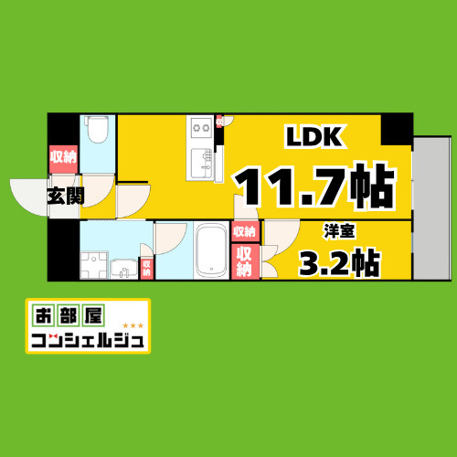 ローレルタワー名古屋千種の間取り
