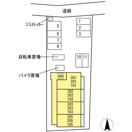 サンライフ黄金の区画図