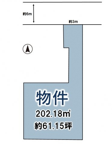 小山市西城南5丁目の土地図