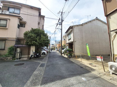 【前面道路含む現地写真】 | 桂稲荷山町　建築条件無し売土地