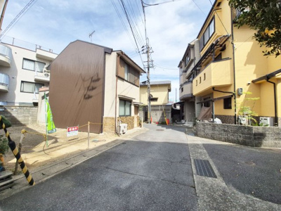【前面道路含む現地写真】 | 桂稲荷山町　建築条件無し売土地
