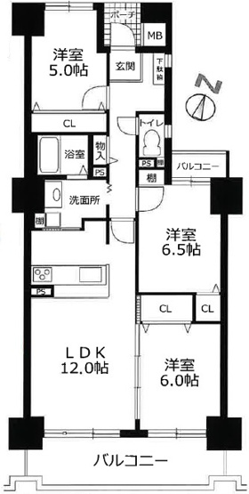 【間取り】 | パームスクエアジェームス山