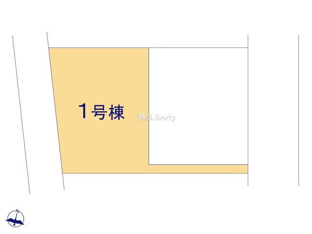 つくば市東光台2期　新築戸建　1号棟の区画図