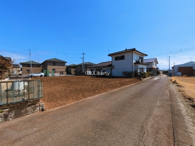 つくば市東光台2期　新築戸建　1号棟の前面道路含む現地写真