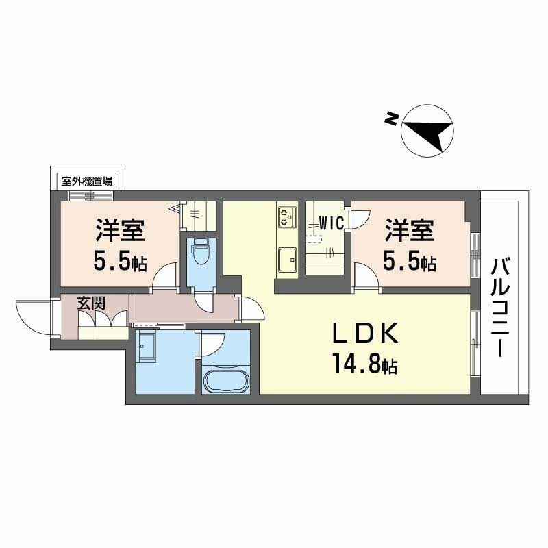 シャーメゾンルミエールの間取り