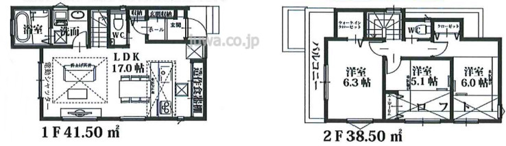 【新築分譲住宅】三芳町藤久保第25期の間取り