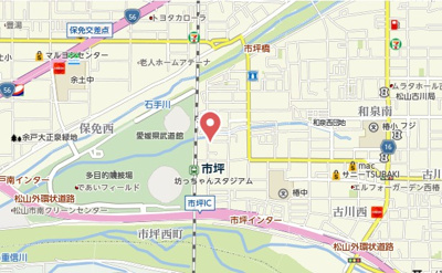 【地図】 |  サンハイツ　カミーリャ