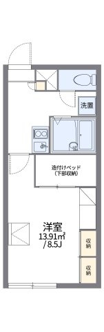 レオパレスＳＡＳ　６２の間取り