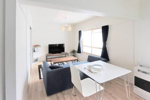 ビレッジハウス手稲3号棟の居間・リビング|モデルルームの写真です