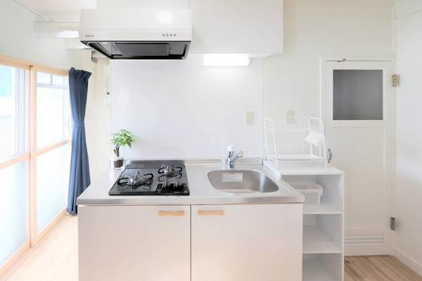 ビレッジハウス手稲3号棟のキッチン|モデルルームの写真です