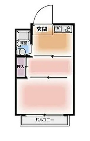 川崎市川崎区観音１丁目の一棟アパートの間取り