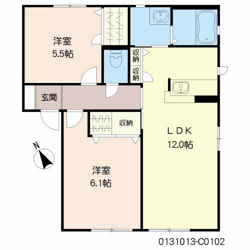 スリーゼ　C棟の間取り