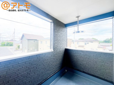 【バルコニー】 | 富士宮市宮原第25　新築戸建　全1棟 | インナーバルコニーはお出かけ中の急な雨でも安心♪