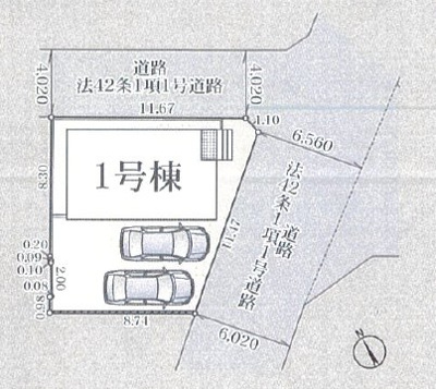【区画図】 | 富士宮市宮原第25　新築戸建　全1棟 | 2台並列駐車可能！ゆったりスペースで、駐車も楽ちん♪