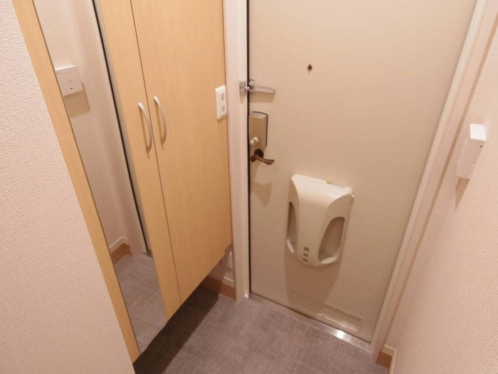 コトー・シェソワ 1の玄関|シューズBOX(姿見鏡付)