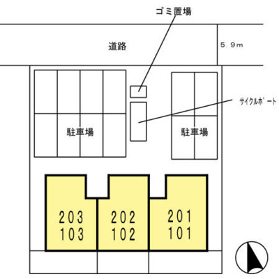 【区画図】 | サンロイヤル こがね | 【サンロイヤル こがね】