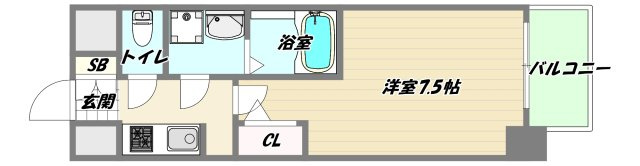 大阪市淀川区西宮原２丁目の賃貸マンションの間取り