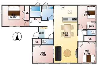 | 北方町芝原西町！平屋の新築戸建限定1邸！お車並列3台可能！敷地ゆったり78坪！北西角地！ | 北方町芝原西町！平屋の新築戸建限定1邸！お車並列3台可能！敷地ゆったり78坪！北西角地！