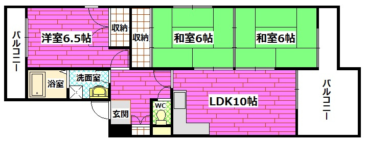 シャイニングコンポNの間取り