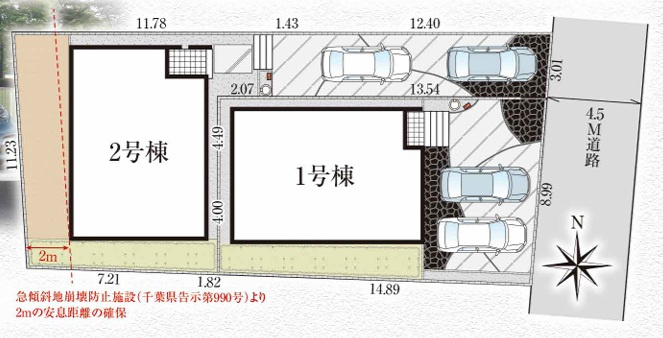 グラファーレ八千代市大和田２９期の区画図