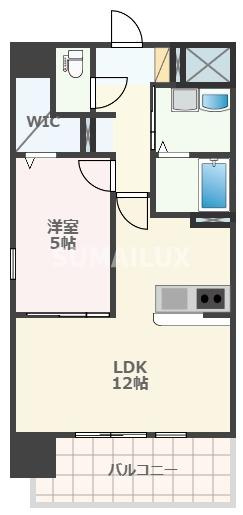 熊本市中央区大江本町の賃貸マンションの間取り