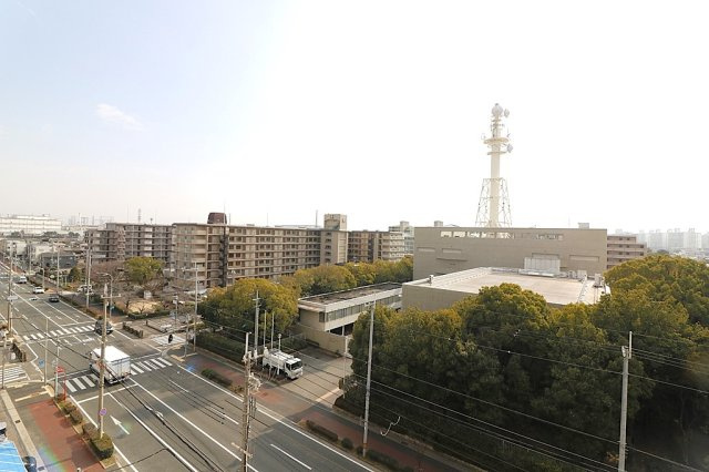 ジークレフ武庫川公園南棟の展望|高い建物などが無い為、眺望良好です。