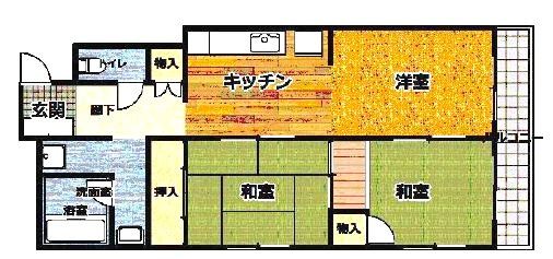 墨田区錦糸４丁目の賃貸マンションの間取り