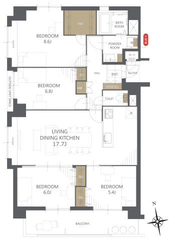 【間取り】グランドステージ青木公園 