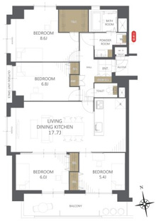 【間取り】グランドステージ青木公園 