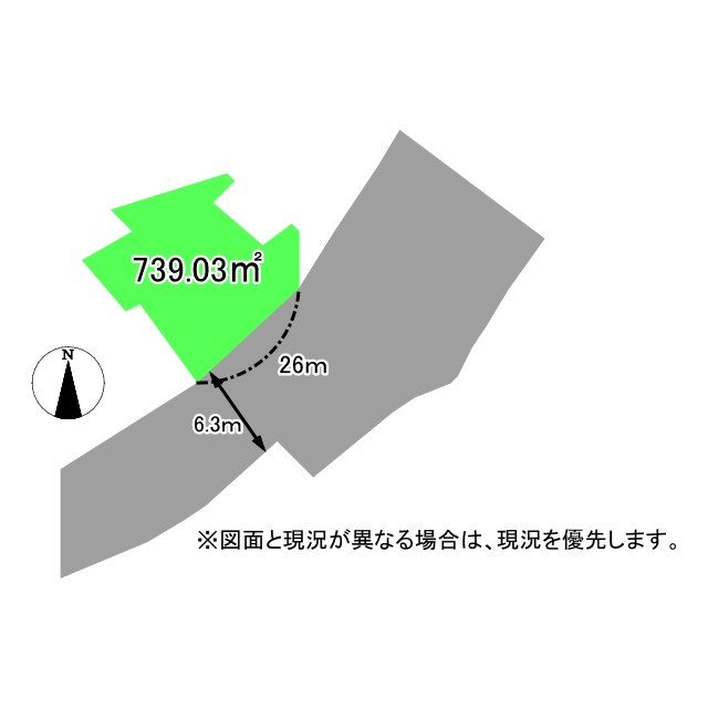 売土地　岐阜県恵那市串原の土地図|土地図です。