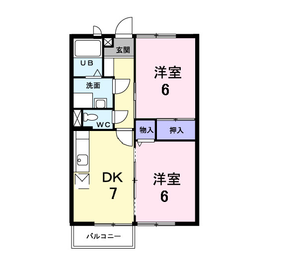 アイランド古本の間取り