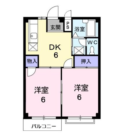 エルディム古谷の間取り