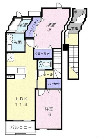 メリディオ　Ⅰ番館の間取り
